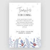 Plantable Winter Wedding Thank You Cards
